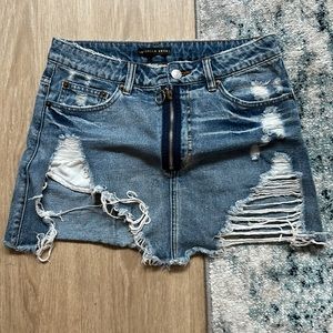 Brooklyn karma denim skirt